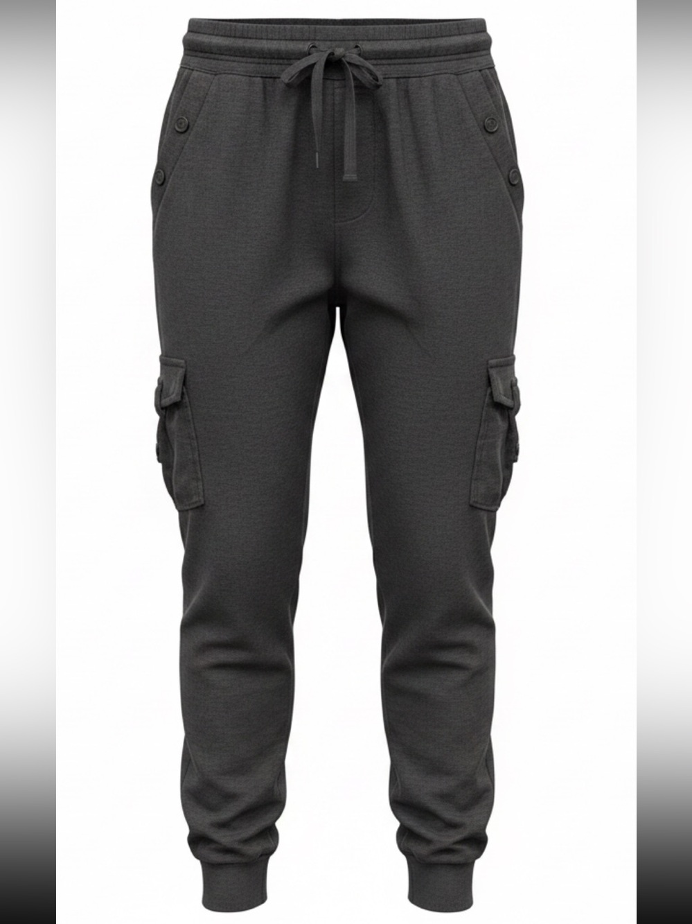 Grey cargo joggers